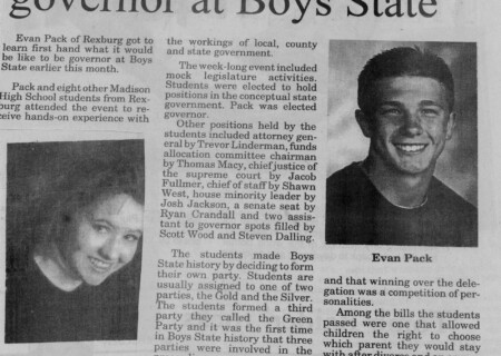 Evan Governor at Boy's State